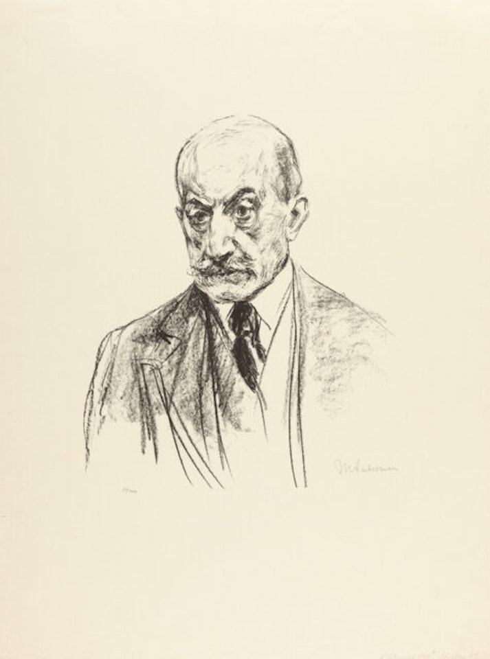2 sheets x self-portrait by Max Liebermann