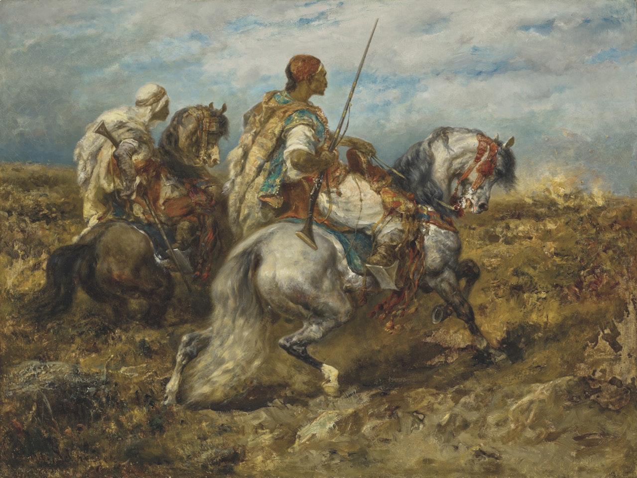 The Charge by Adolf Schreyer
