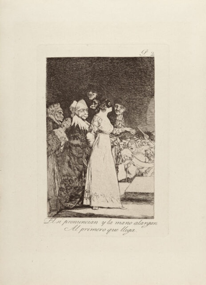 3 sheets x Los Caprichos by Francisco José de Goya