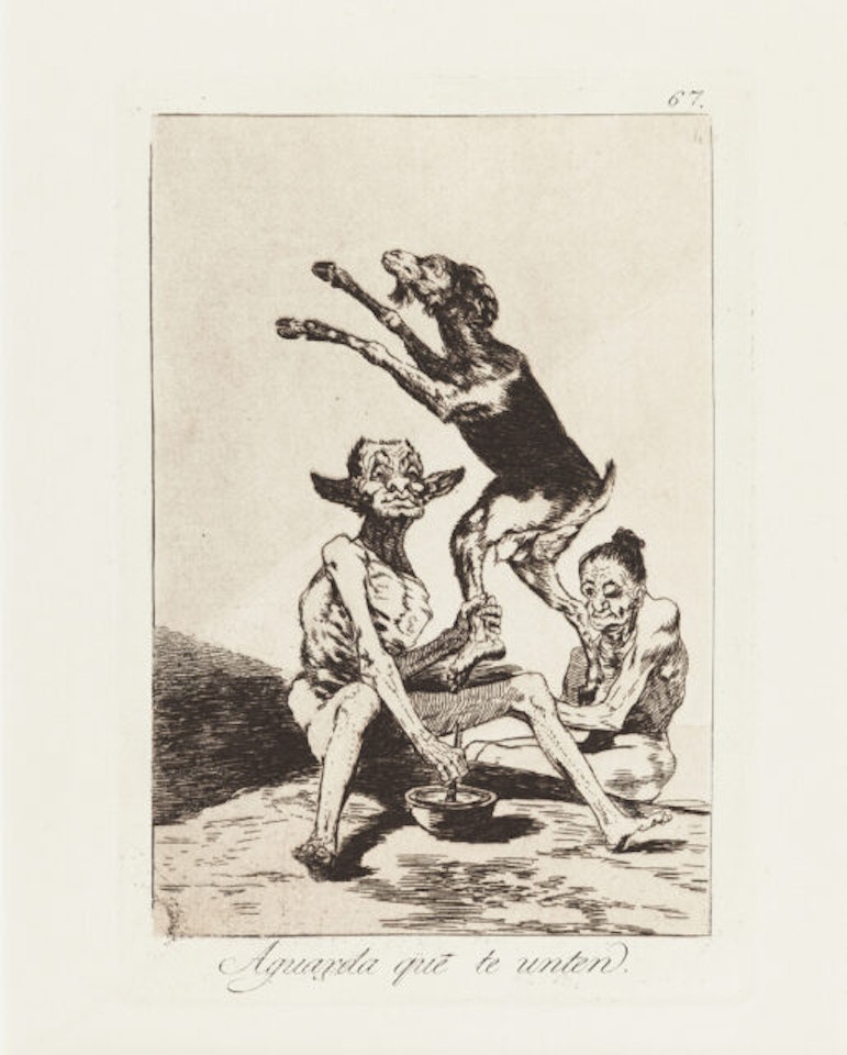 3 sheets x Los Caprichos by Francisco José de Goya