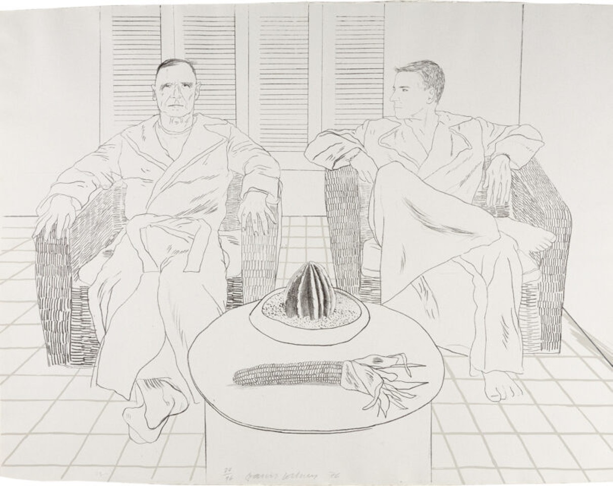 Christopher Isherwood and Don Bachardy by David Hockney