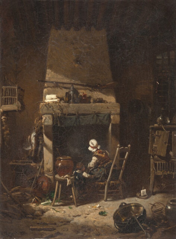 In the kitchen by Charles Hoguet