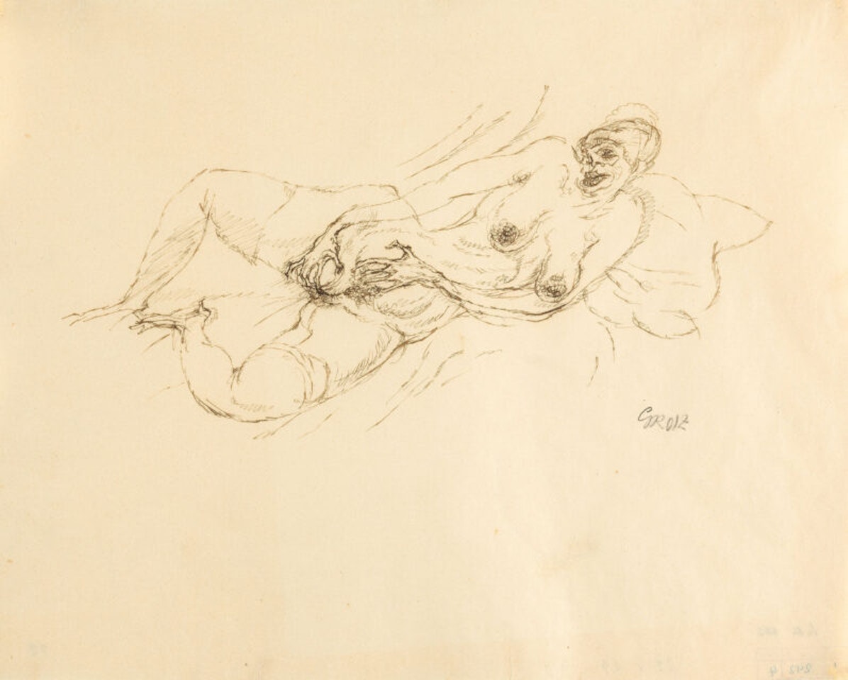 Female nude. by George Grosz