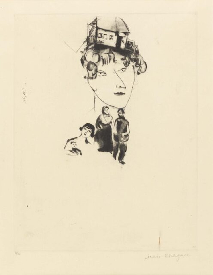 Self-portrait from x My Life. by Marc Chagall