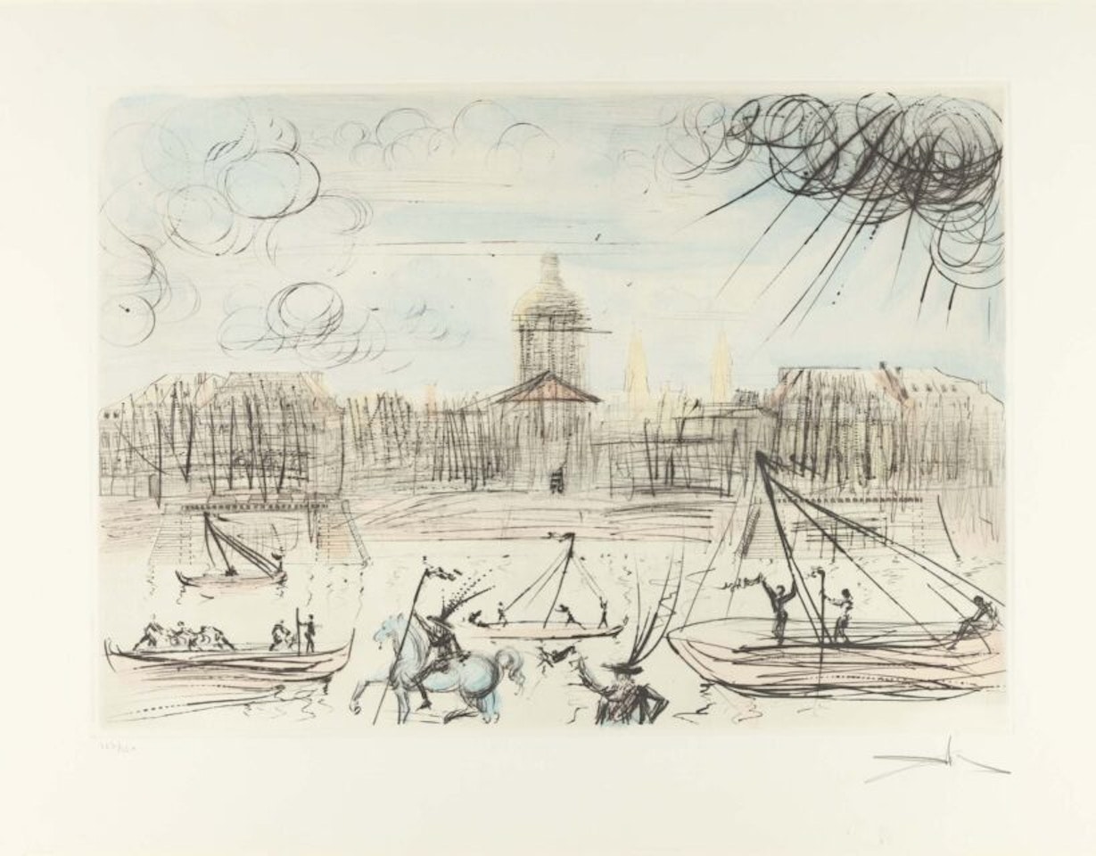 L"Academie de Paris. by Salvador Dali