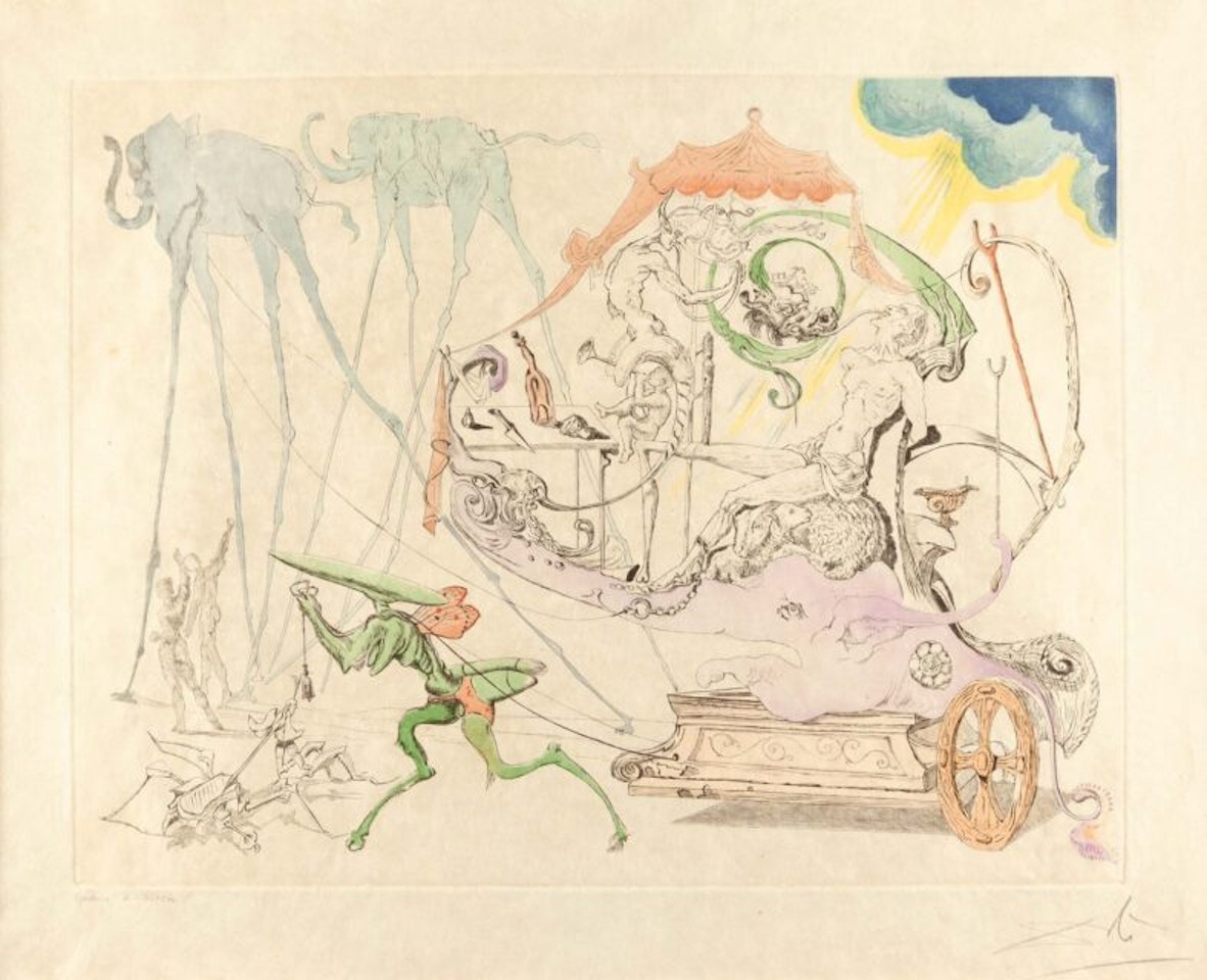 Figueras; Dionysus. by Salvador Dali