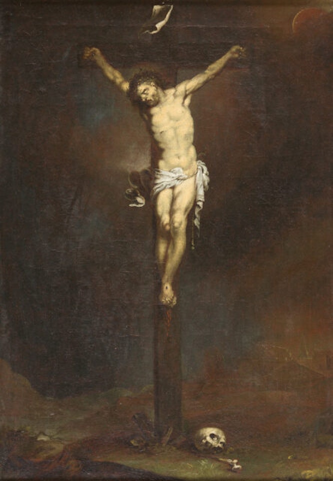 Christ on the cross. by Januarius Johann Rasso Zick