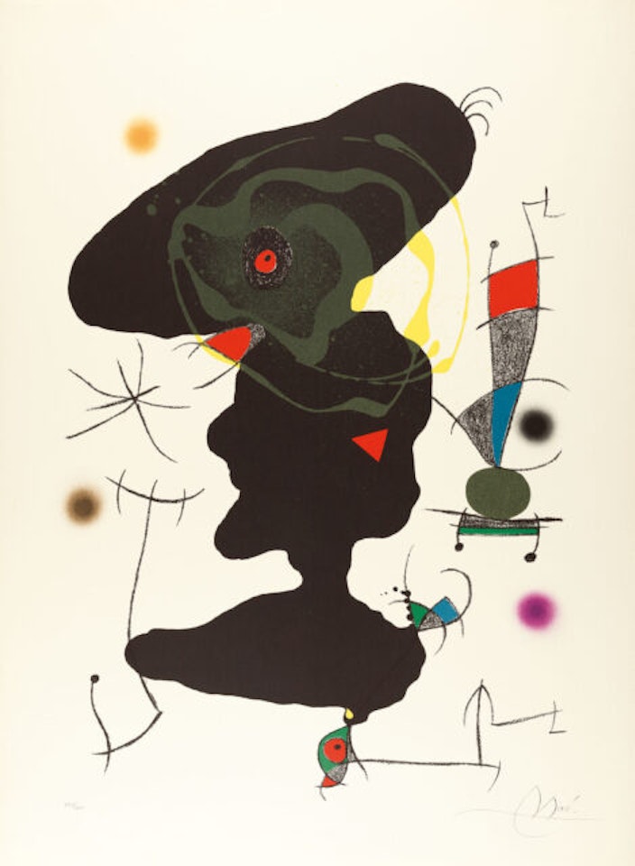 Sheet 4 from x Oda a Joan Miró. by Joan Miró
