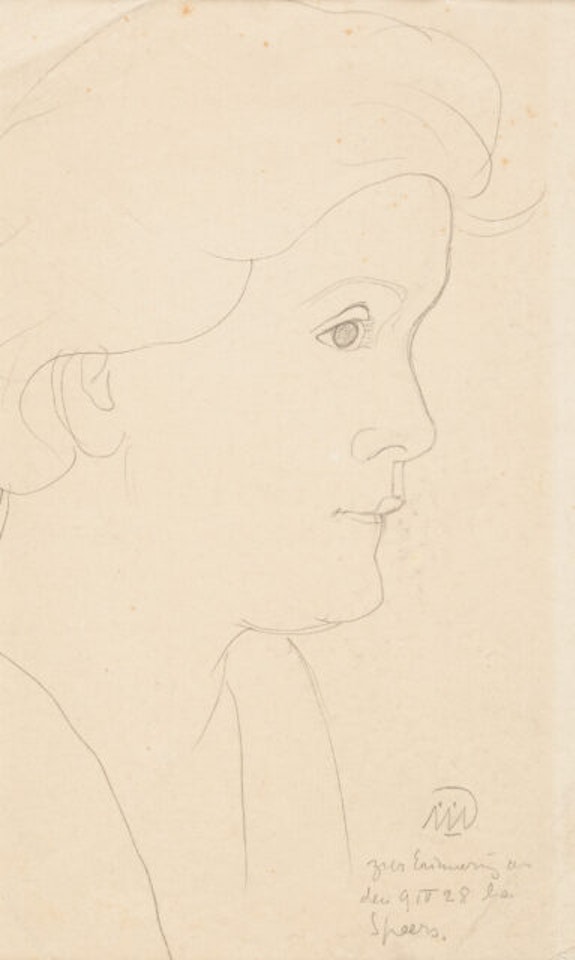 Portrait of Walli Nagel by Gabriele Münter