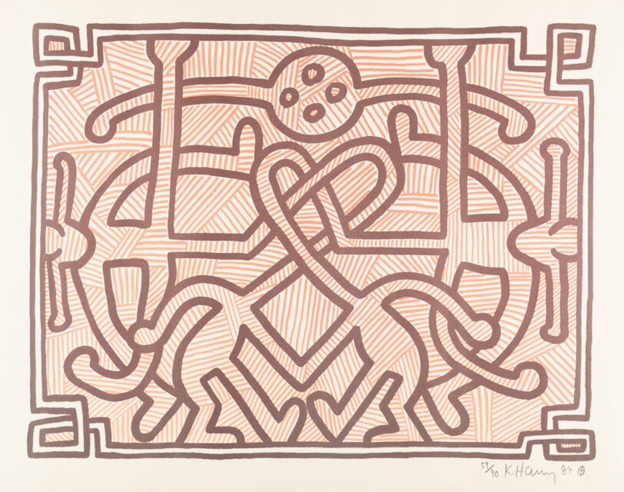 Chocolate Buddha 2 by Keith Haring