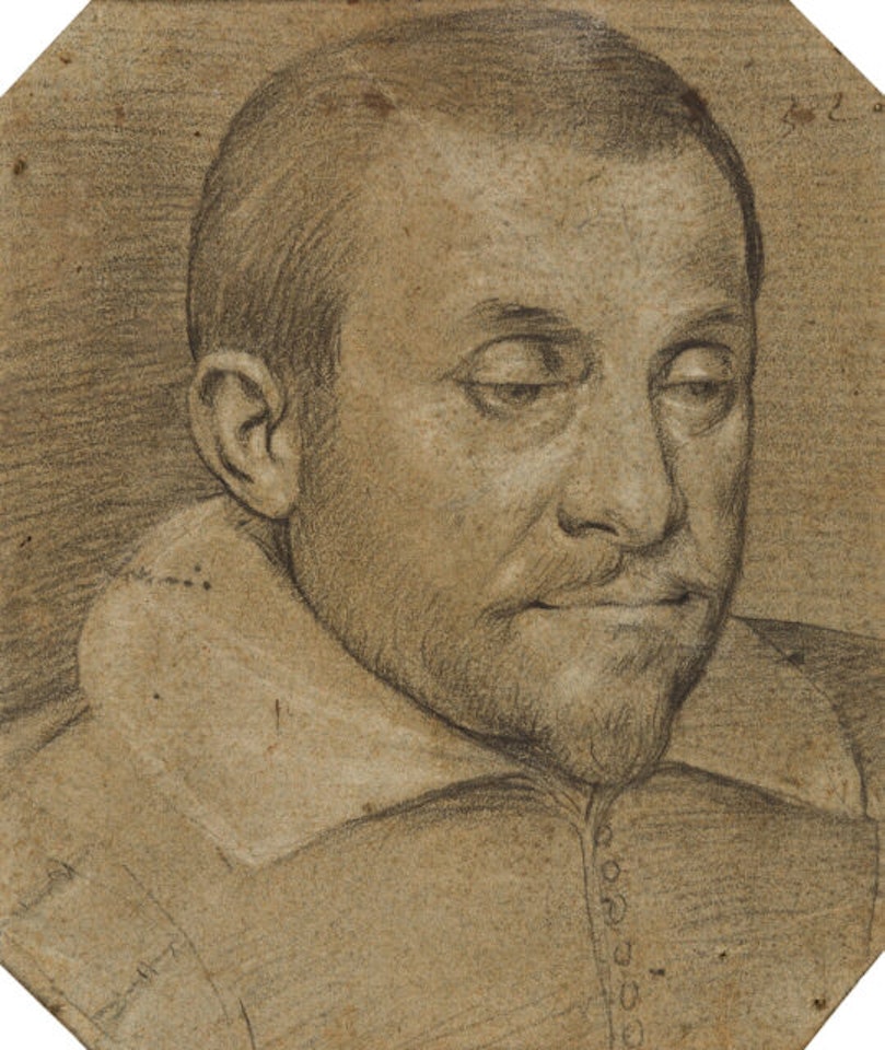 Portrait of a bearded gentleman. by Ottavio Leoni