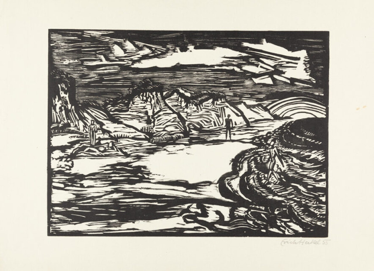 North Sea coast by Erich Heckel