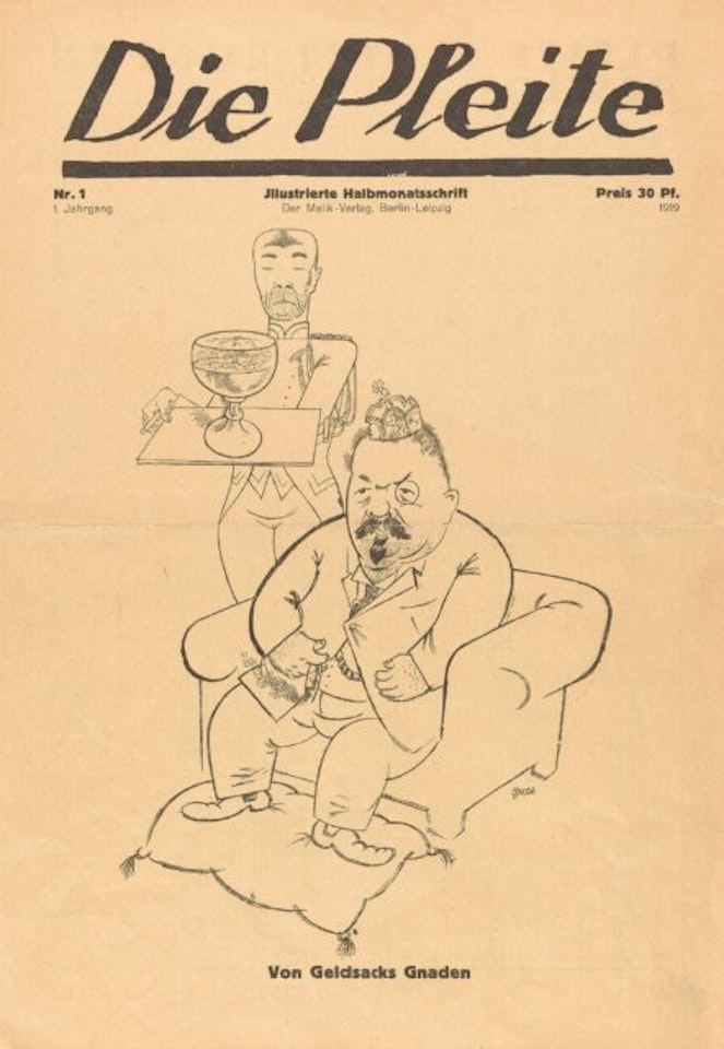 2 sheets x The bankruptcy. by George Grosz