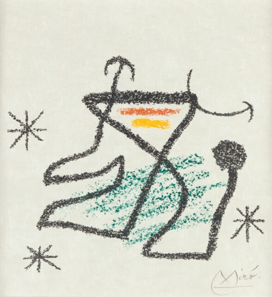 Sheet from x Bouquet de Rêves pour Neila by Joan Miró