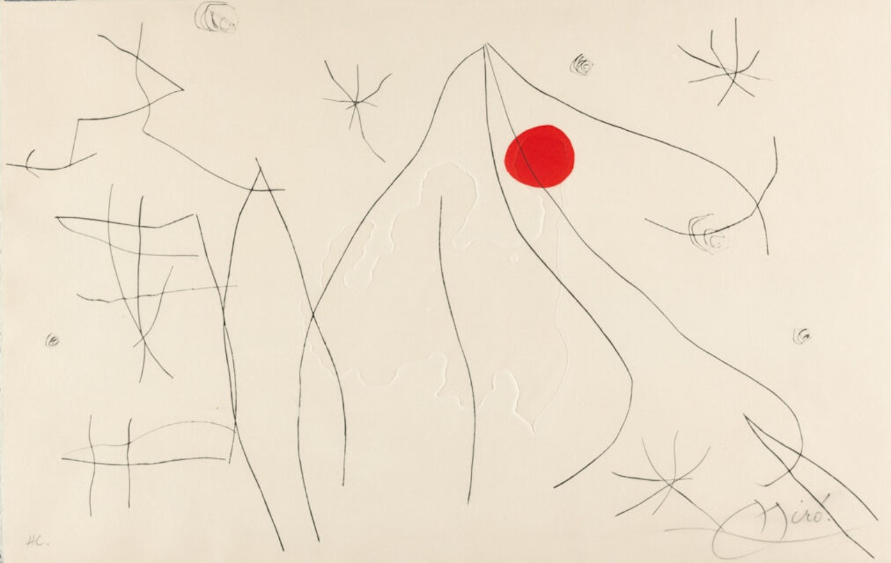 Recto-verso from x L"issue dérobée by Joan Miró