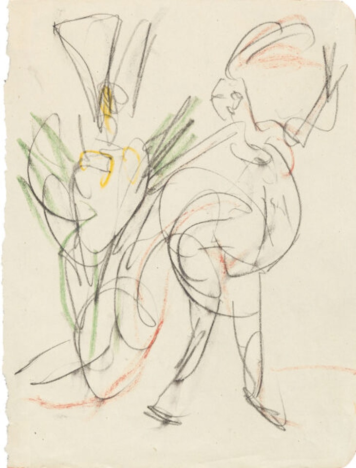 Eccentric dancers by Ernst Ludwig Kirchner