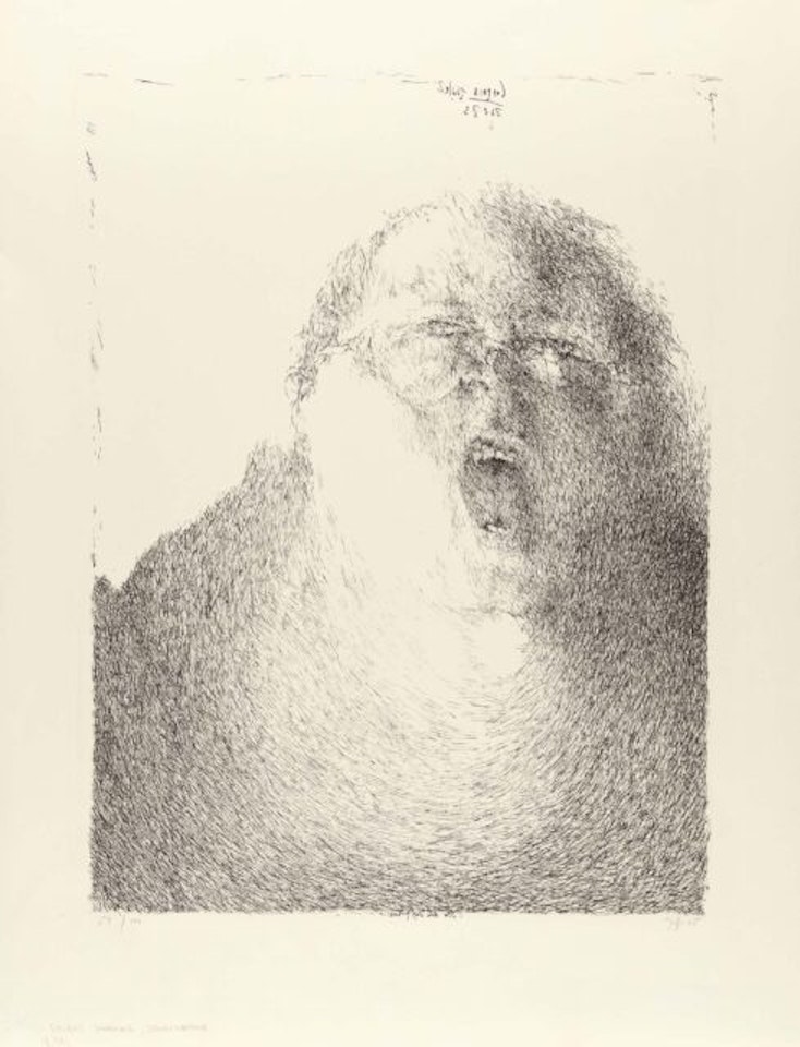 Singing yourself - Max"s aria. by Horst Janssen