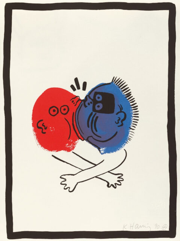 Sheet 19 from the episode x The story of red + blue by Keith Haring