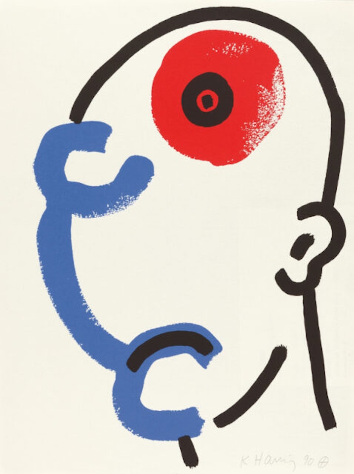 Sheet 13 from the episode x The story of red + blue by Keith Haring