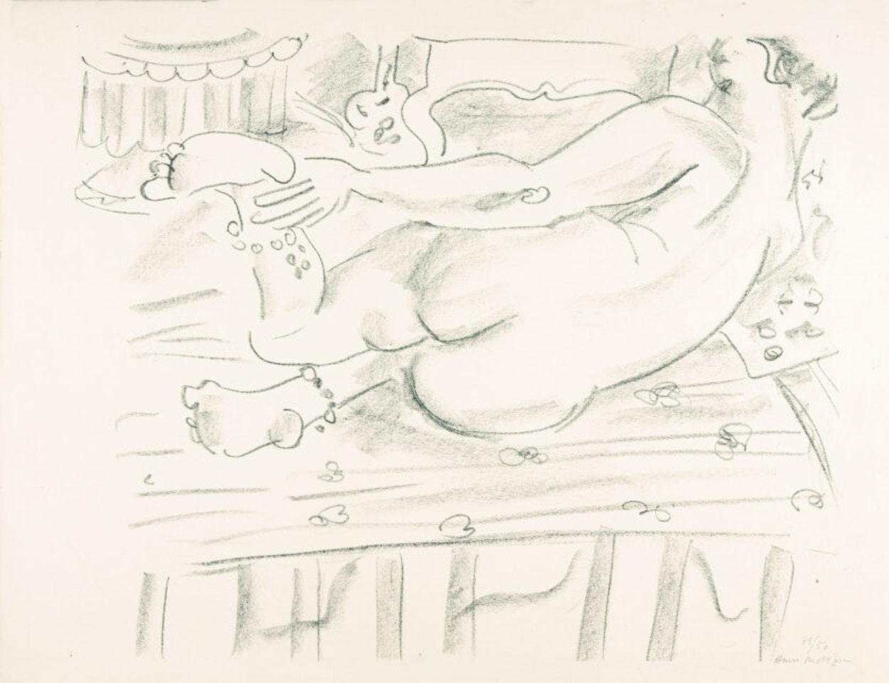 Now couché de dos. by Henri Matisse