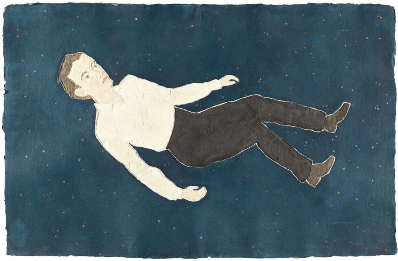 Floating man. by Stephan Balkenhol