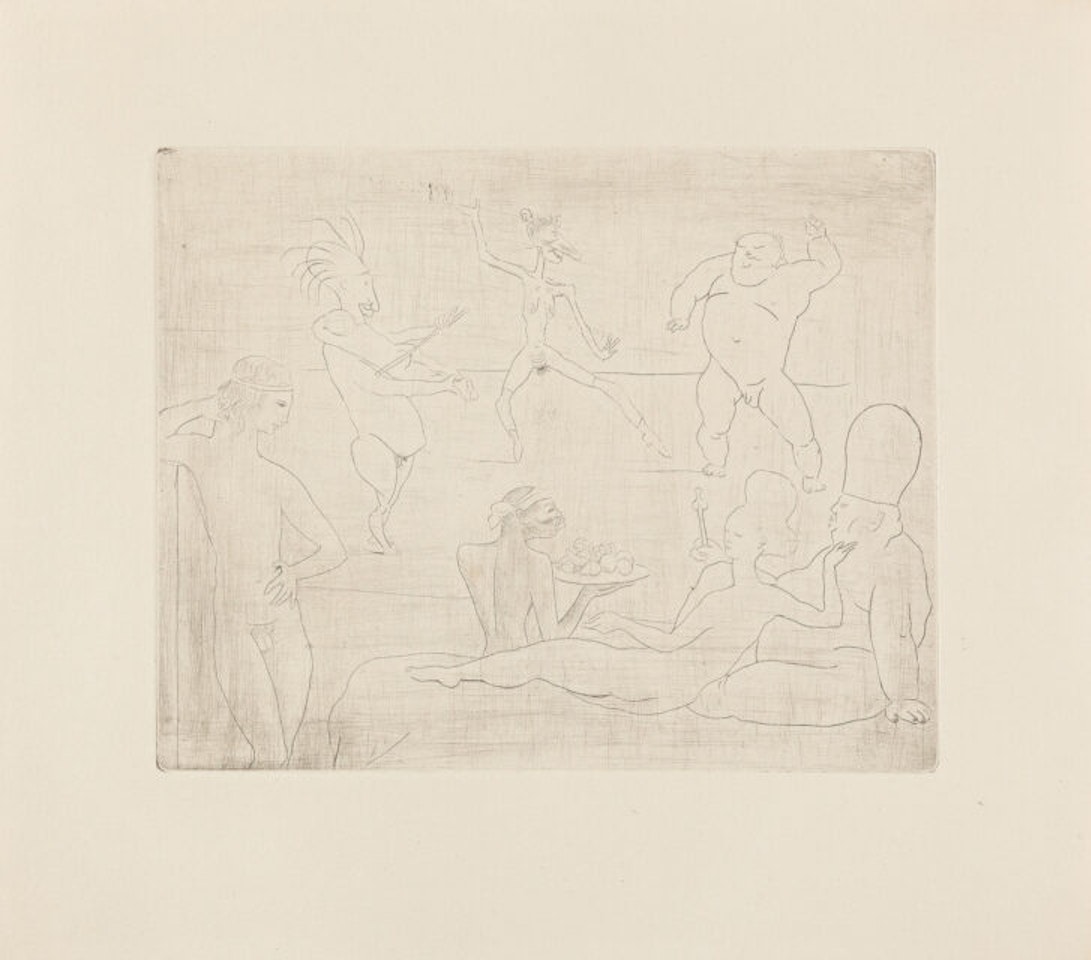 La Danse Barbare (Devant Salomé et Hérode). by Pablo Picasso