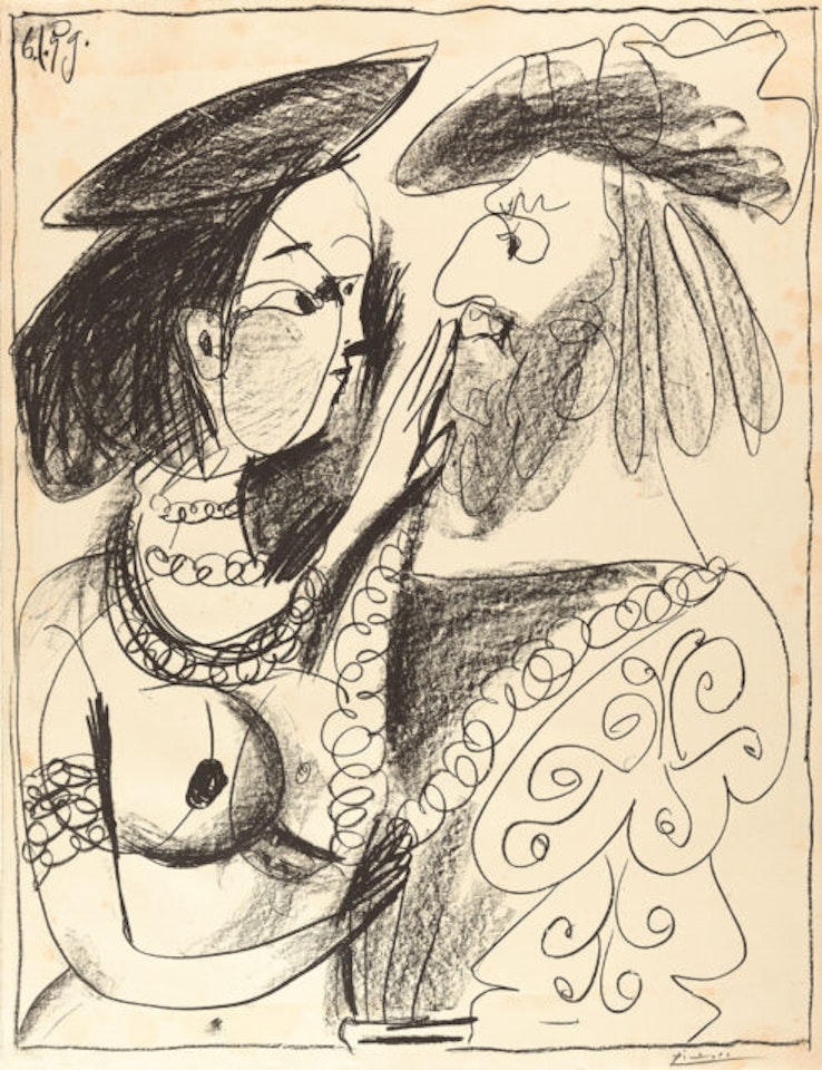 Seigneur et Fille. by Pablo Picasso