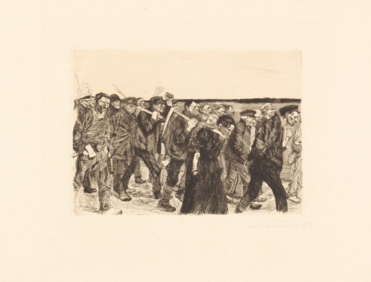 Weaver train by Kathe Kollwitz