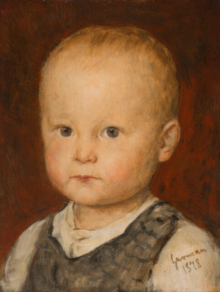 Hermann, the artist"s son. by Franz von Defregger