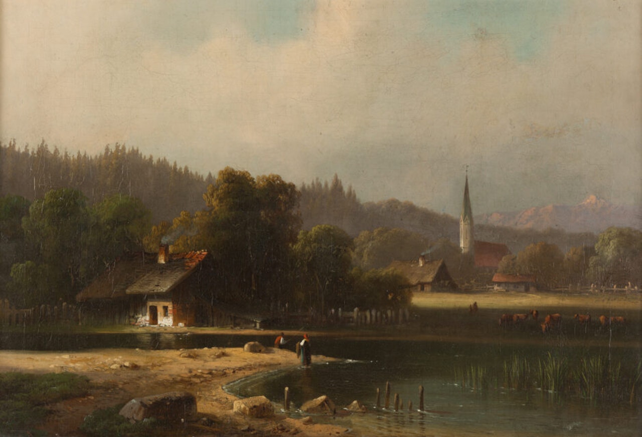 Summer day on an Upper Bavarian lake by Anton Doll