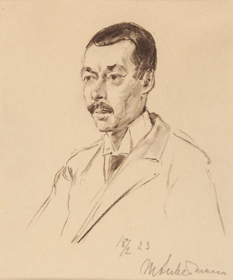Portrait of Theodor Stoperan. by Max Liebermann