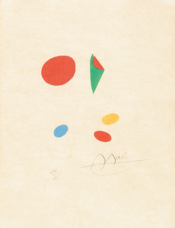 Sheet from x Le Vent parmi les Roseaux by Joan Miró