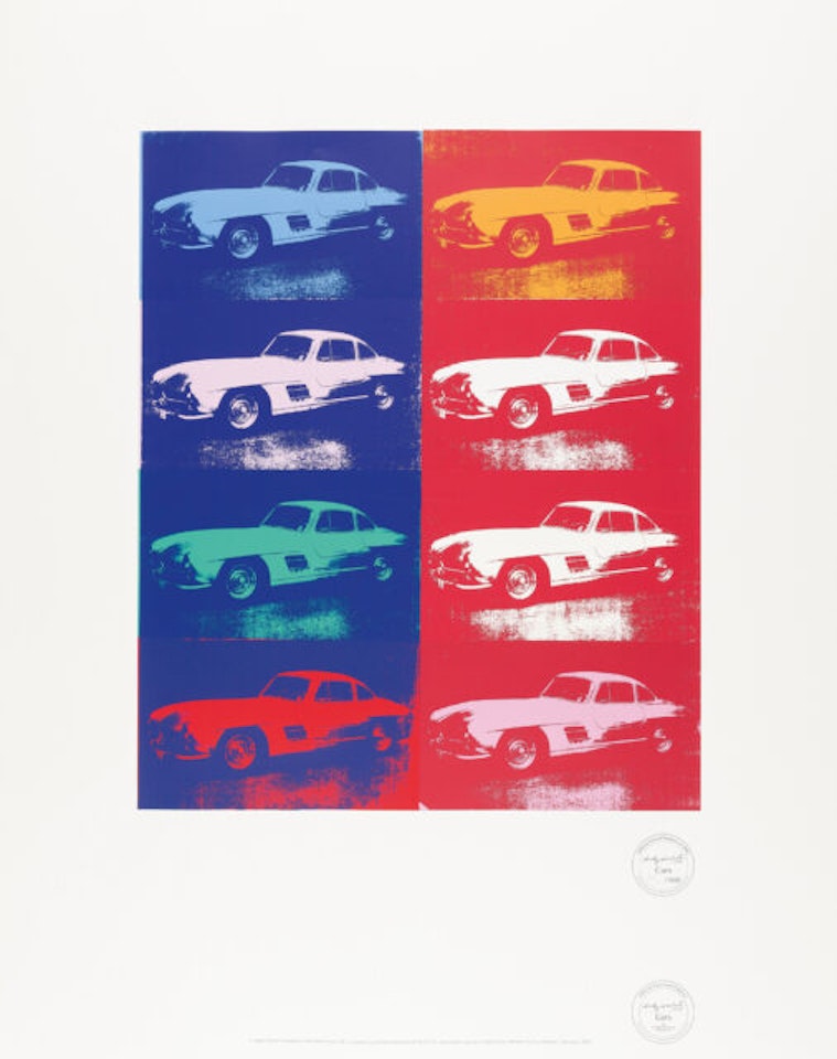 Cars Mercedes 300 SL by After Andy Warhol