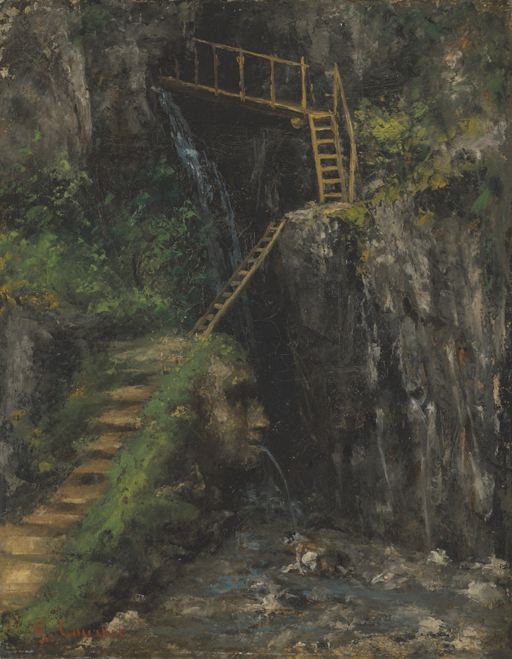 Les Gorges des Saillon by Gustave Courbet