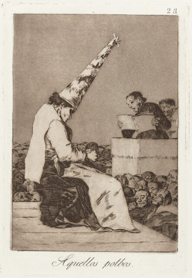 Episode of 80 pages x Los Caprichos. by Francisco José de Goya