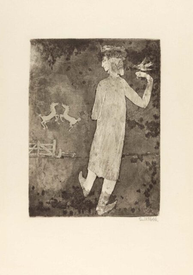 The animal lover. by Emil Nolde