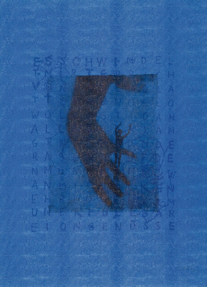 Figure with hand (It"s dizzy...) by Sigmar Polke