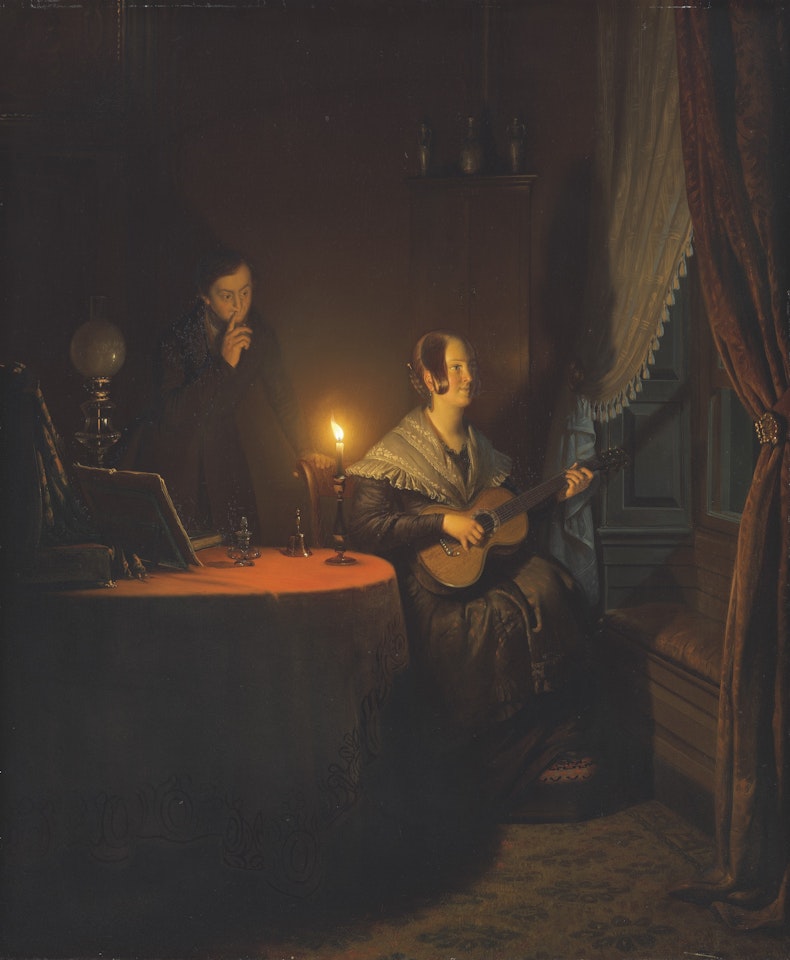 A private concert by Petrus van Schendel