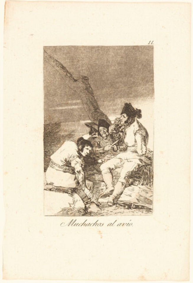 Muchachos alvío by Francisco José de Goya