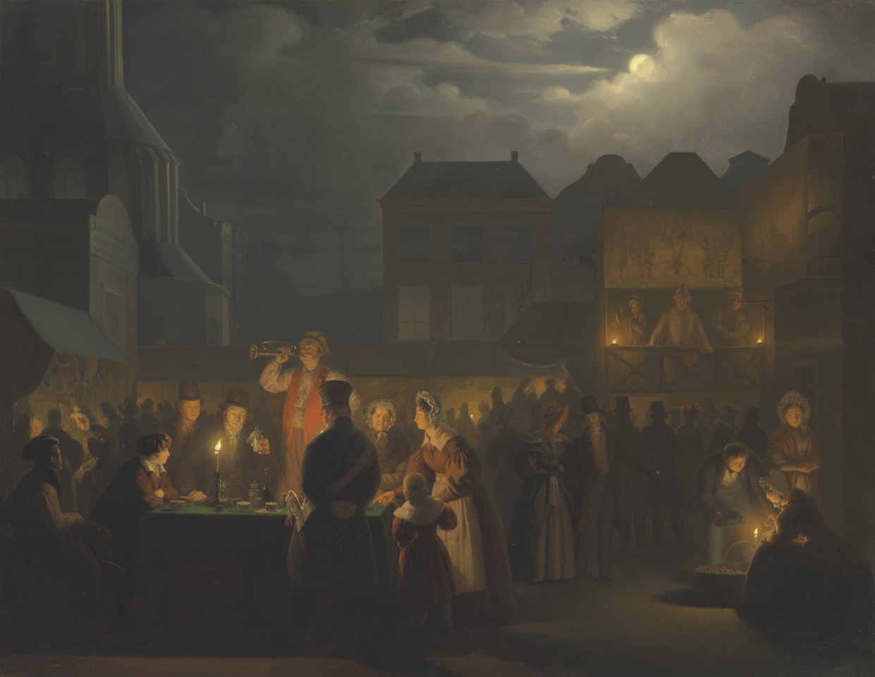 At the fair by Petrus van Schendel
