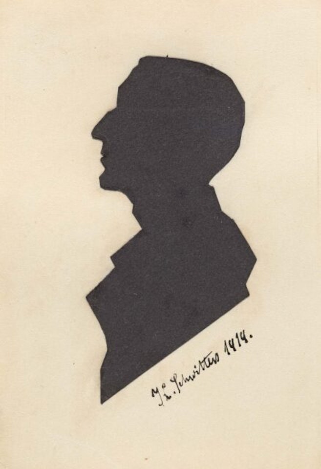 Portrait of a man. by Kurt Schwitters