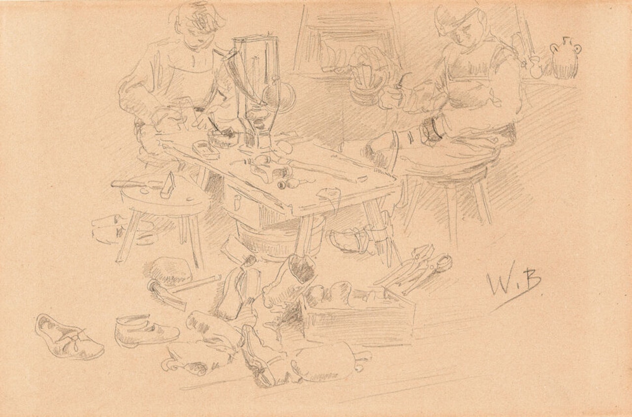 In the shoemaker"s workshop by Wilhelm Busch