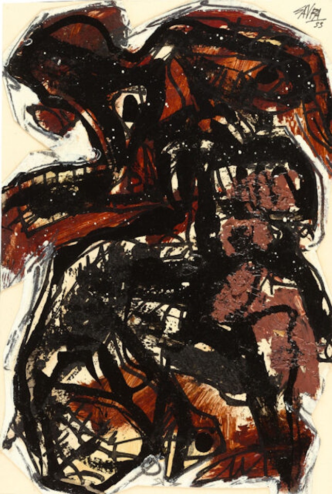 Untitled. by Antonio Saura