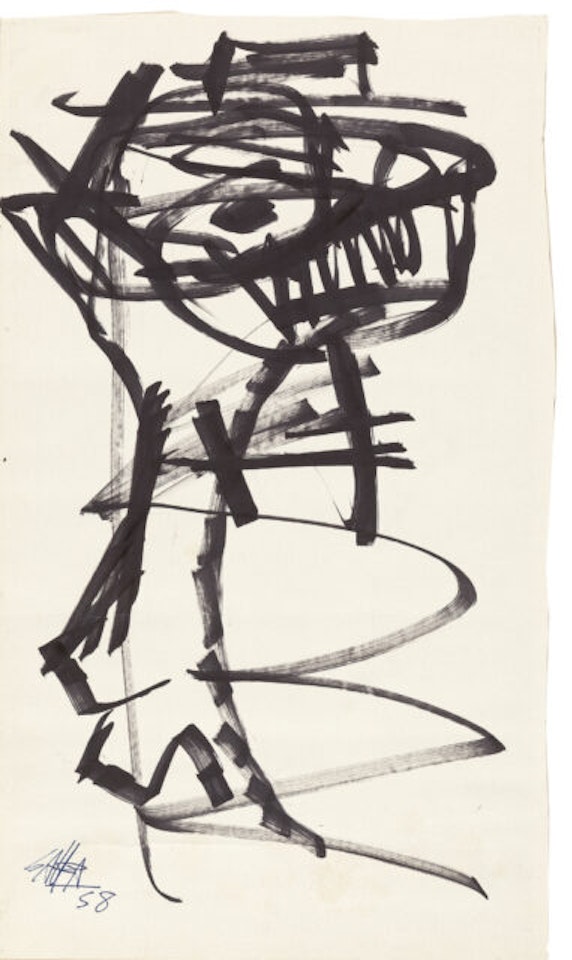 Untitled. by Antonio Saura