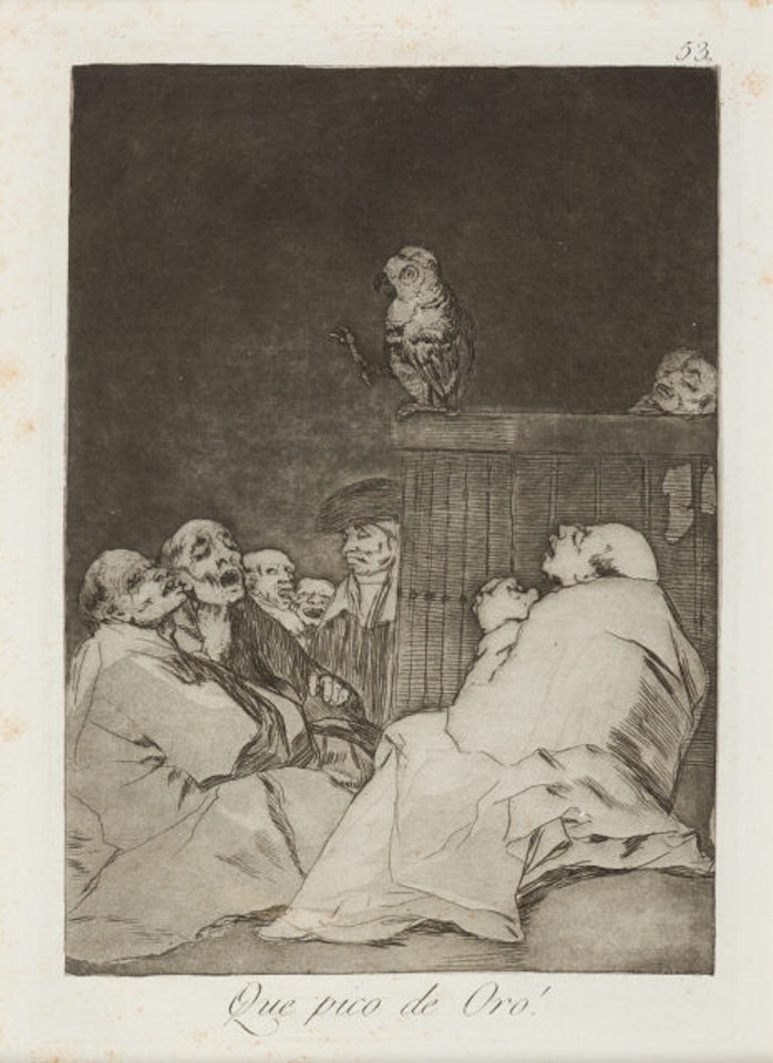 Que pico de gold! by Francisco José de Goya