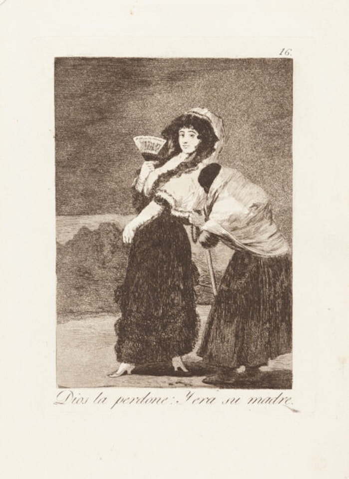 Dios la perdone x Y era su mother. by Francisco José de Goya