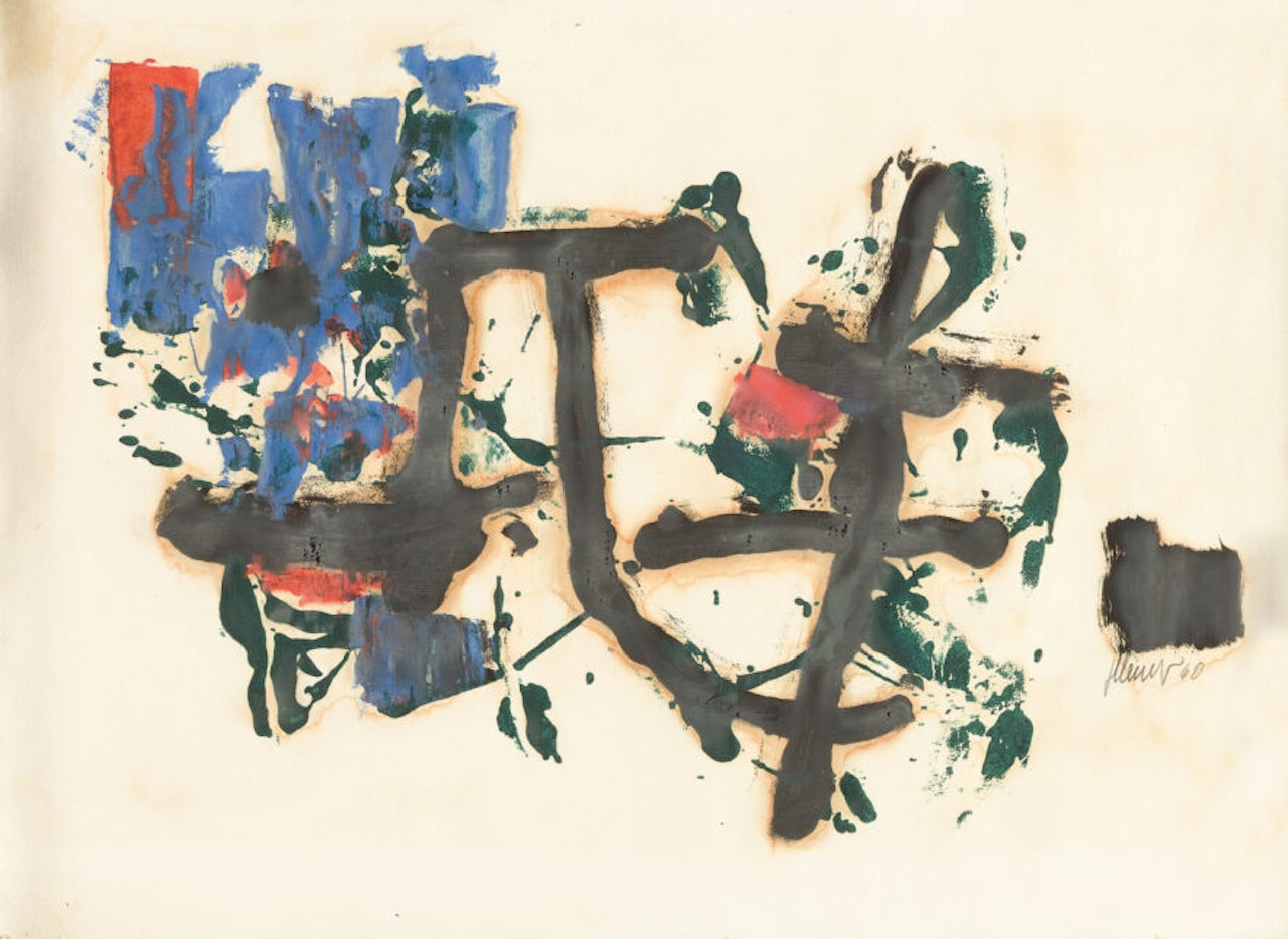 Abstract composition by Fritz Winter