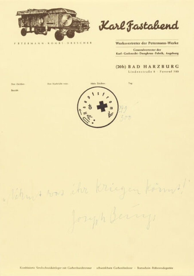 “Take what you can get!” by Joseph Beuys