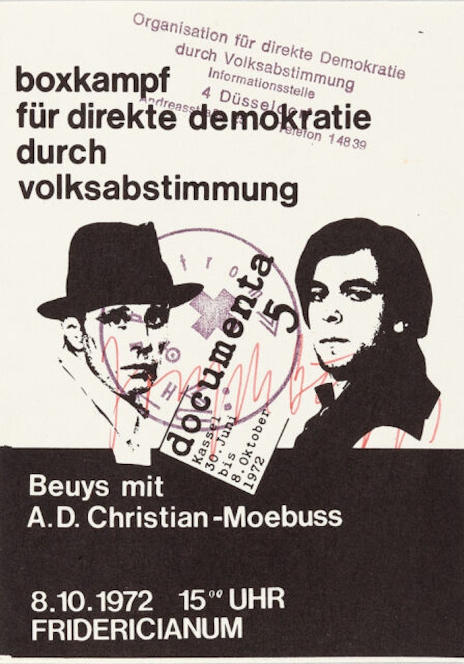 Beuys boxes for democracy. by Joseph Beuys