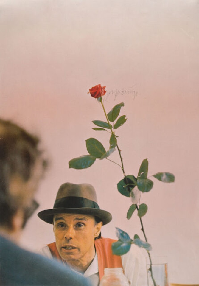 Poster x We can"t do it without the rose. by Joseph Beuys